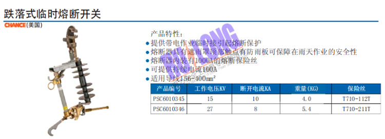 跌落式臨時熔斷開關(guān)